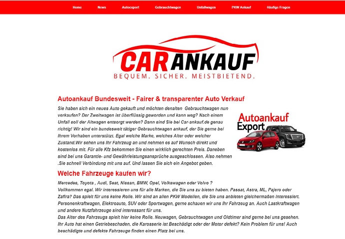 Bundesweite Autoankauf – Fairer & transparenter Auto Verkaufen