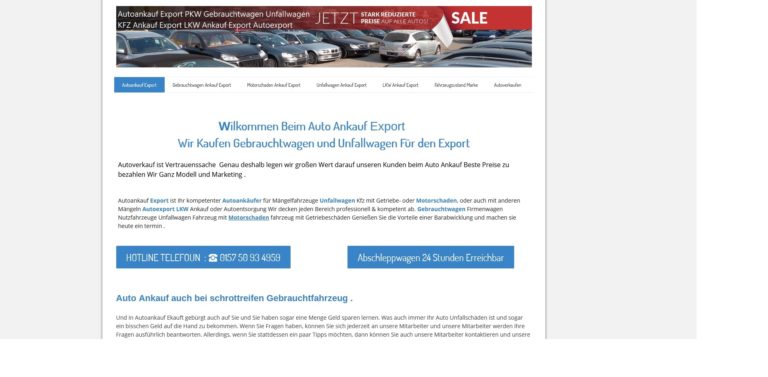 Autoankauf Ingolstadt | Kfz-Ankauf-export kauft jeden Gebrauchtwagen an!