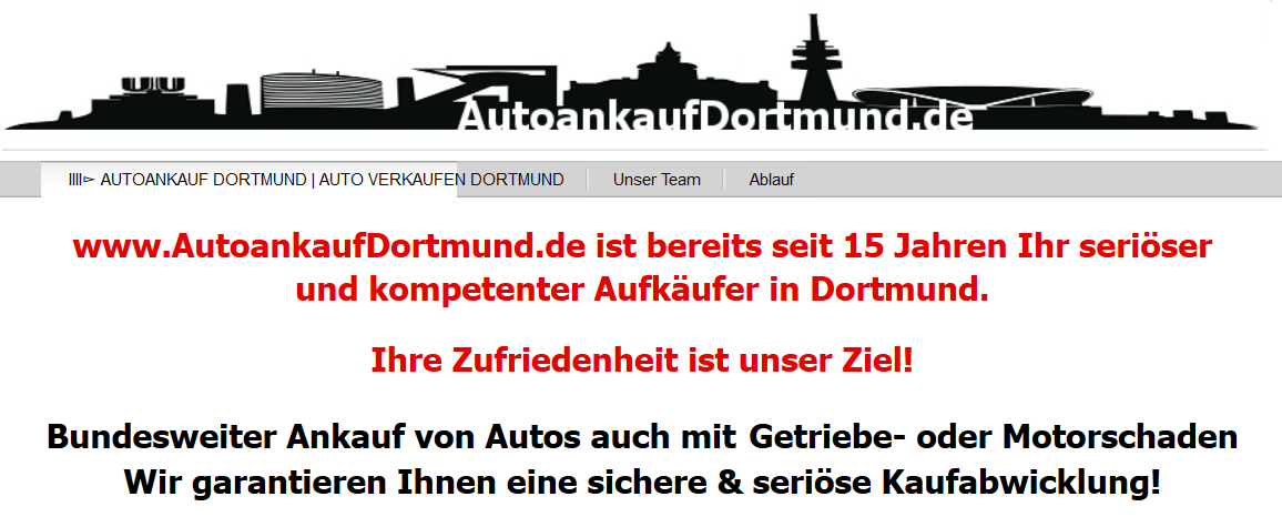 Autoankauf Dortmund