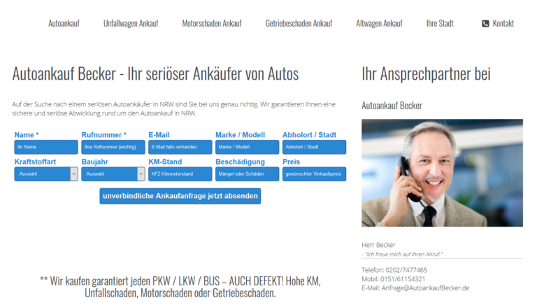 Autoankauf Berlin – Sofortige Preisauskunft – Autoankauf Berlin kauft jeden Gebrauchtwagen an!