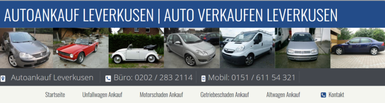 Autoankauf Leverkusen – schnell und einfach Autos verkaufen