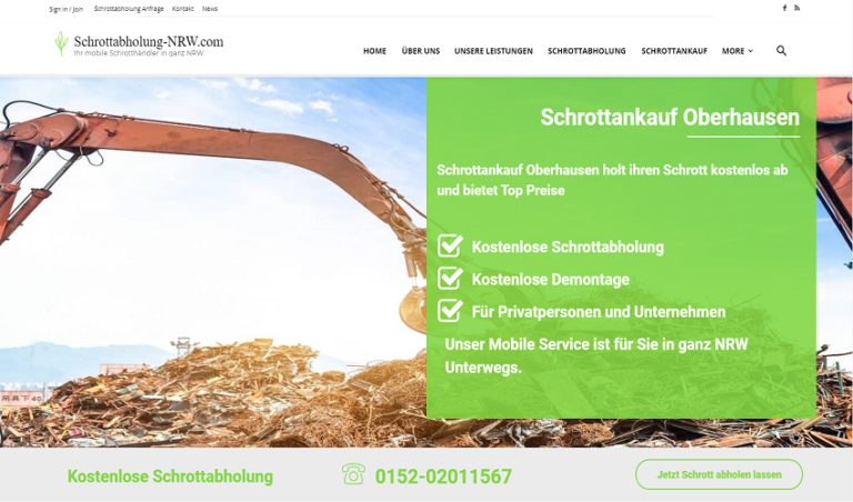 Schrottankauf Oberhausen: kauft Ihren Metall- und Elektroschrott an