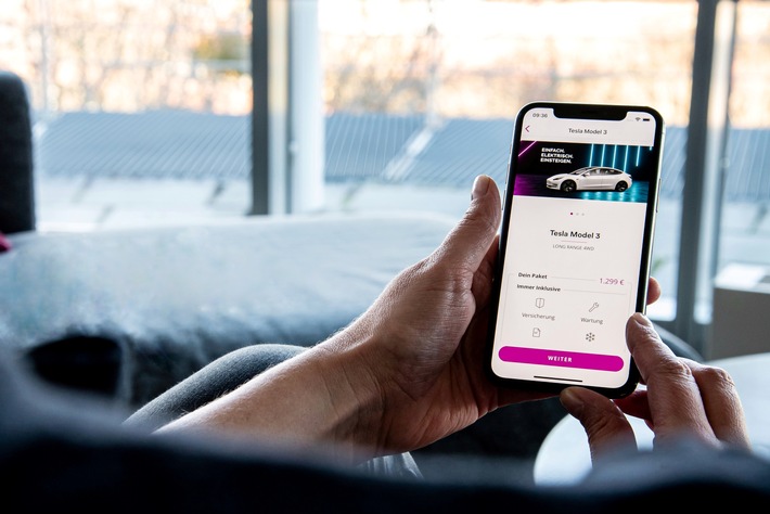 Cluno launcht Tesla und bietet E-Mobilität im Auto-Abo zum monatlichen Paketpreis