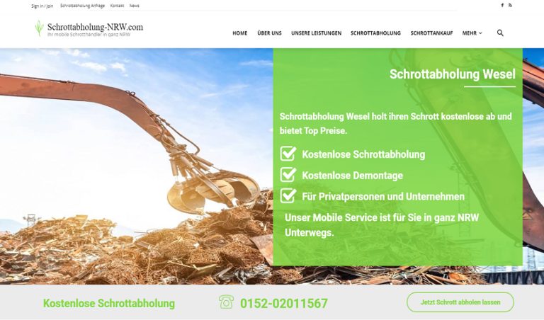 Die kostenlose Schrottabholung Recklinghausen & der Hausauflösungen entrümpelt werden soll oder ein ganzes Unternehmen aufgelöst wird