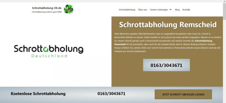 Schrottabholung in Lüdinghausen – Kostenlose Schrottabholung, Schrottentsorgung für Lüdinghausen und die gesamte Umgebung