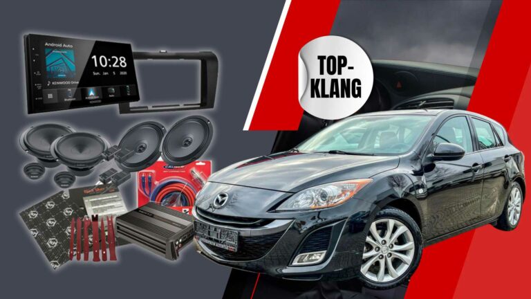 Das 600-Watt Sound-Upgrade für den Mazda 3 mit CarPlay und Android Auto Integration!