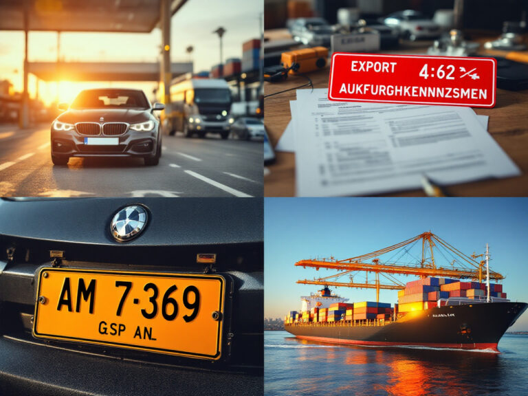 Erfolgreicher Autoexport aus privater Hand: Ihre Schritt-für-Schritt-Anleitung zu Zulassungsformalitäten, Zollfragen und den rechtlichen Rahmenbedingungen